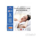 Bleu Câlin Couette Protection Totale Anti acariens Sanitized 400 GR/m² Couette Anti acariens Blanche  140 x 200 cm pour lit 1 Place 90 x 190 cm - B07BHQNWS1
